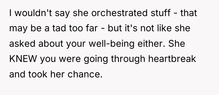 I wouldn't say she orchestrated stuff - that may be...