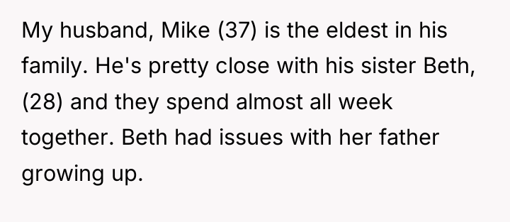 My husband, Mike (37) is the eldest in his family....
