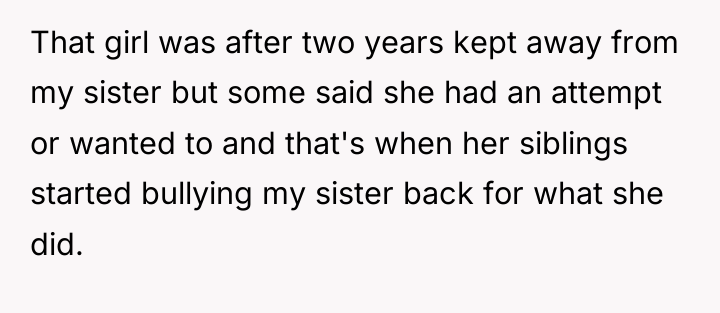 That girl was after two years kept away from my...