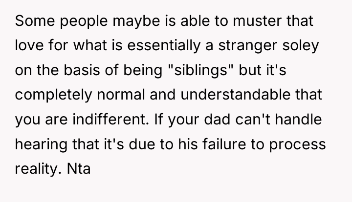 Some people maybe is able to muster that love for...
