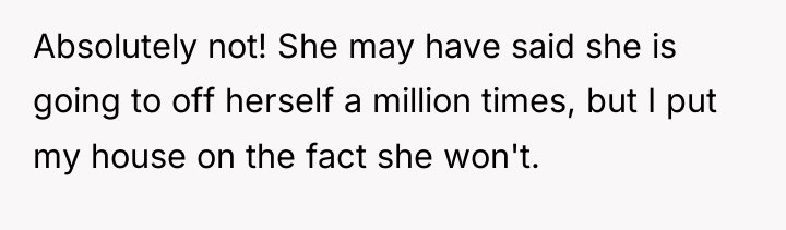 Absolutely not! She may have said she is going to...