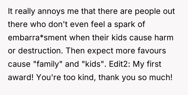 It really annoys me that there are people out there...