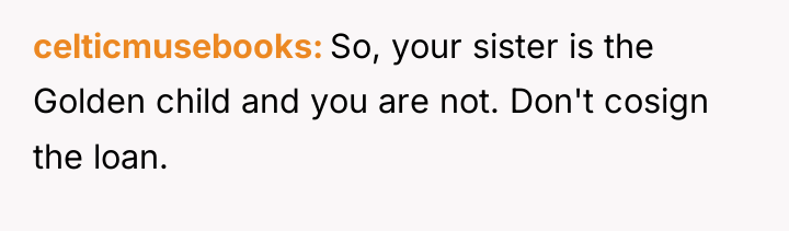celticmusebooks So, your sister is the Golden child and you...
