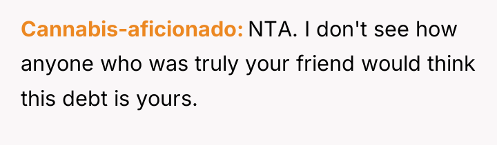 Cannabis-aficionado NTA. I don't see how anyone who was truly...