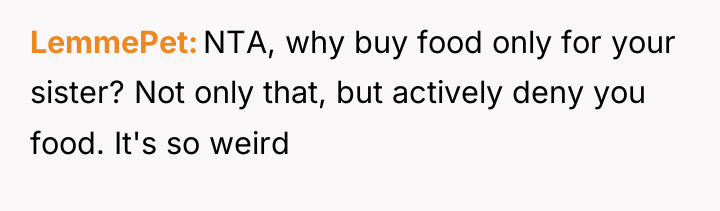 LemmePet NTA, why buy food only for your sister? Not...