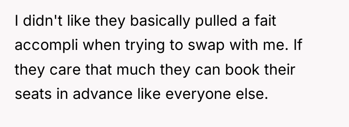 I didn't like they basically pulled a fait accompli when...
