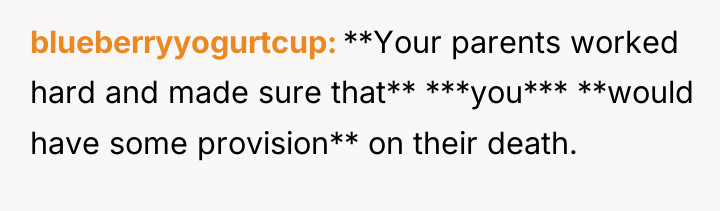 blueberryyogurtcup **Your parents worked hard and made sure that** ***you***...