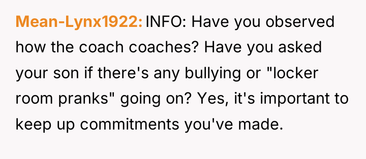 Mean-Lynx1922 INFO: Have you observed how the coach coaches? Have...