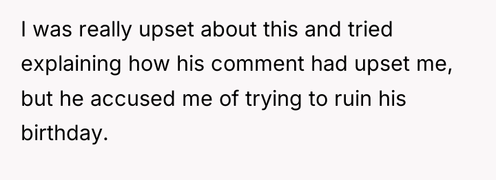 I was really upset about this and tried explaining how...