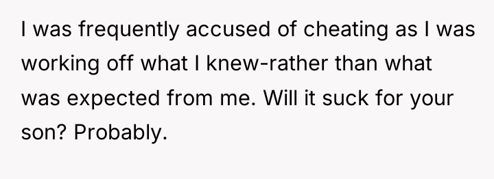 I was frequently accused of cheating as I was working...