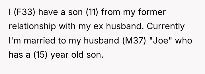I (F33) have a son (11) from my former relationship...
