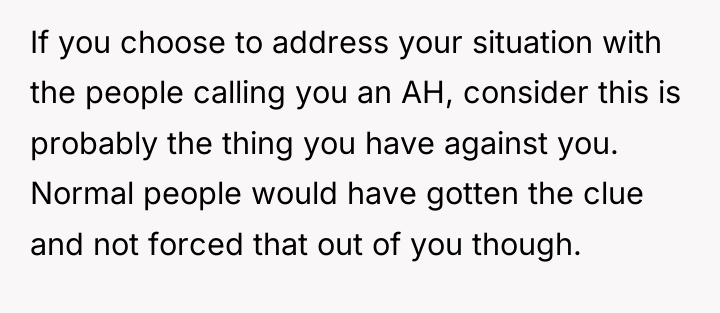 If you choose to address your situation with the people...