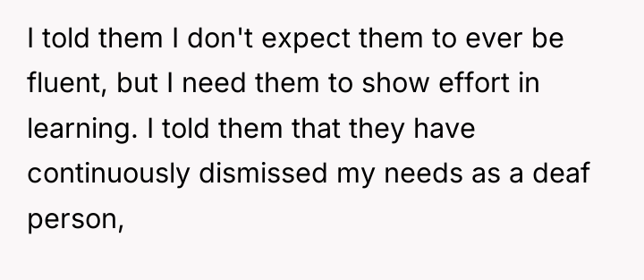 I told them I don't expect them to ever be...