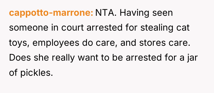 cappotto-marrone NTA. Having seen someone in court arrested for stealing...