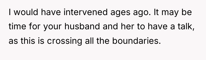 I would have intervened ages ago. It may be time...