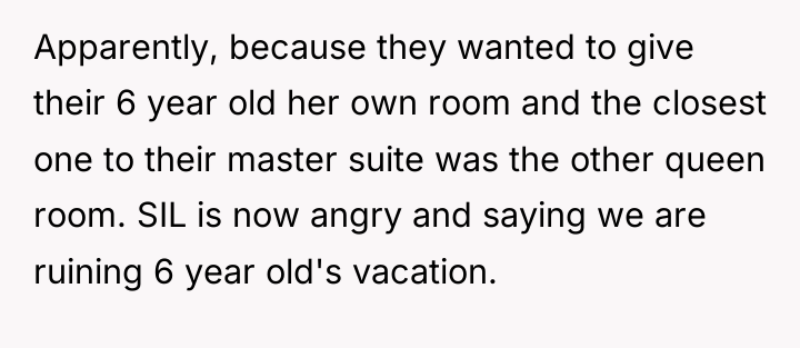 Apparently, because they wanted to give their 6 year old...