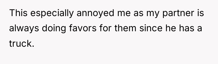 This especially annoyed me as my partner is always doing...