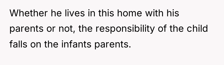 Whether he lives in this home with his parents or...