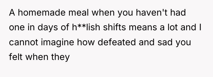 A homemade meal when you haven't had one in days...