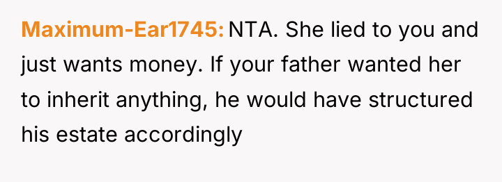 Maximum-Ear1745 NTA. She lied to you and just wants money....