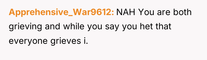 Apprehensive_War9612 NAH You are both grieving and while you say...