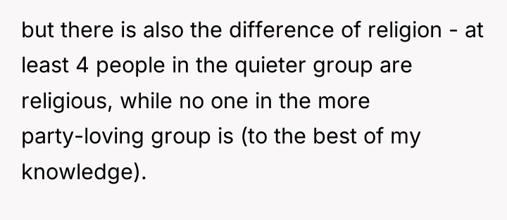 but there is also the difference of religion - at...