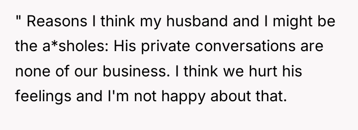 " Reasons I think my husband and I might be...