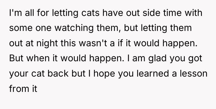 I'm all for letting cats have out side time with...