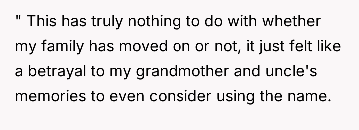 " This has truly nothing to do with whether my...