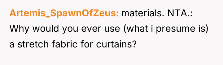 Artemis_SpawnOfZeus materials. NTA.: Why would you ever use (what i...