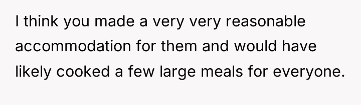 I think you made a very very reasonable accommodation for...