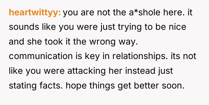 heartwittyy you are not the a*shole here. it sounds like...