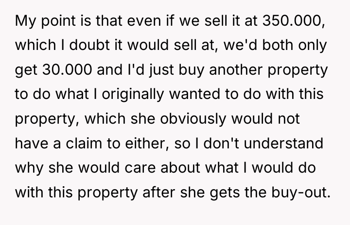 My point is that even if we sell it at...