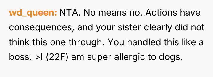 wd_queen NTA. No means no. Actions have consequences, and your...