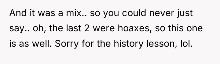 And it was a mix.. so you could never just...