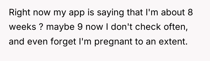 Right now my app is saying that I'm about 8...