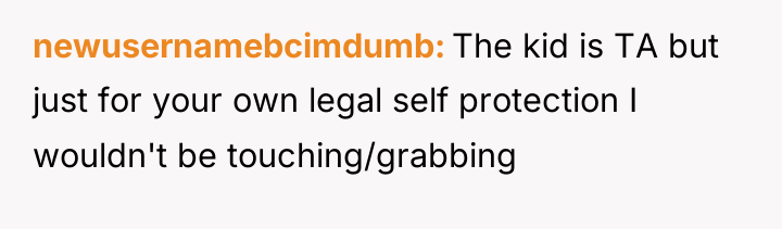 newusernamebcimdumb The kid is TA but just for your own...