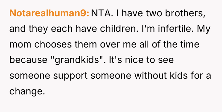 Notarealhuman9 NTA. I have two brothers, and they each have...