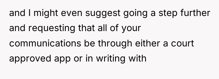 and I might even suggest going a step further and...