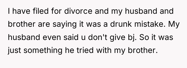 I have filed for divorce and my husband and brother...