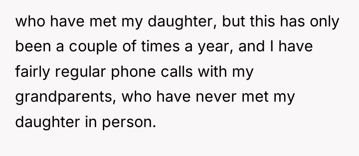 who have met my daughter, but this has only been...