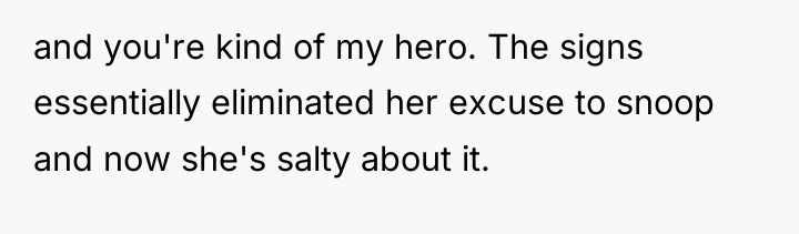 and you're kind of my hero. The signs essentially eliminated...