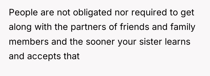 People are not obligated nor required to get along with...