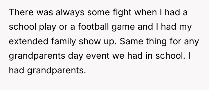 There was always some fight when I had a school...