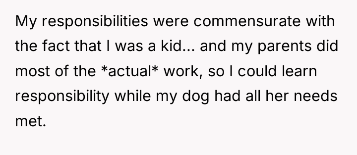 My responsibilities were commensurate with the fact that I was...