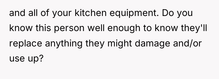 and all of your kitchen equipment. Do you know this...