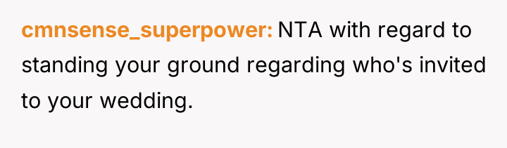 cmnsense_superpower NTA with regard to standing your ground regarding who's...