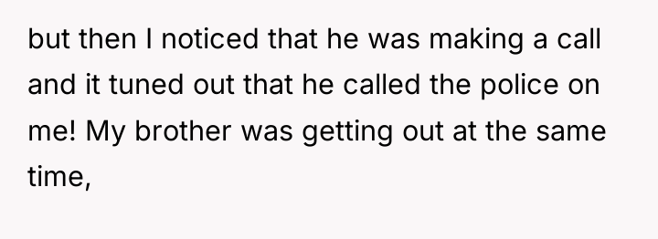 but then I noticed that he was making a call...