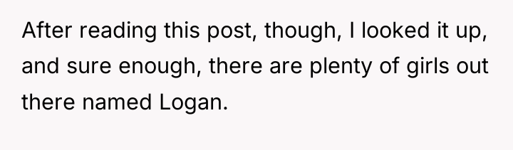 After reading this post, though, I looked it up, and...