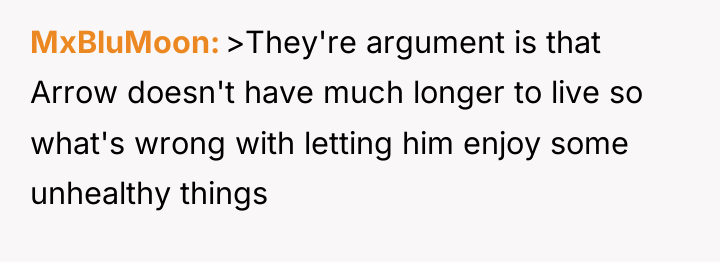 MxBluMoon >They're argument is that Arrow doesn't have much longer...